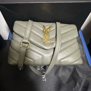 Yves Saint Laurent Sage Quilted Leather shoulder bag